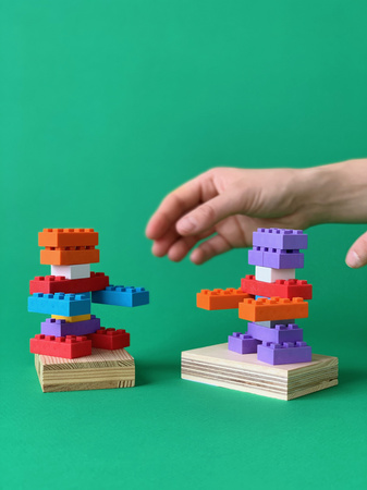 Klocki konstrukcyjne Classic zestaw 210 elementów Marioinex