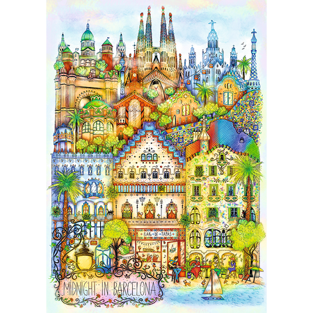Trefl Puzzle 1000 elementów O północy w Barcelonie