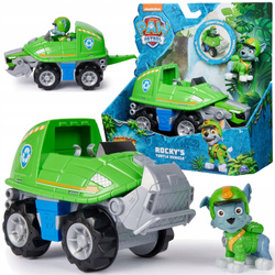 Zestaw Psi Patrol Jungle Pups Pojazd Rocky'ego + figurka