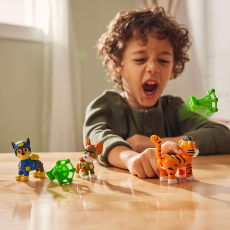 Zestaw Psi Patrol Jungle Pups figurki Chase Tracker + akcesoria