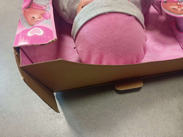 Simba lalka Laura gaworząca 40 cm ze smoczkiem i butelką WADLIWA