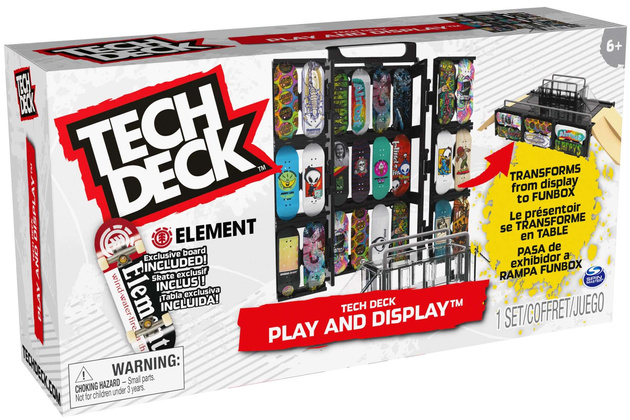 Skatepark Fingerboard Rampa Element Play And Display + Rampa SK8 Garage XConnect Tech Deck