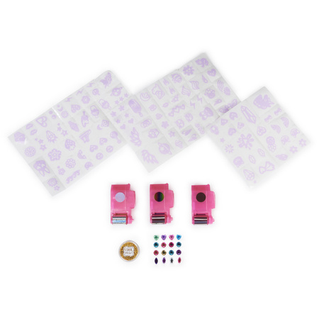 Duży Zestaw Tatuaże Dla Dzieci Zmywalne Brokatowe Cool Maker Shimmer Me Tattoos 255 Wzorów