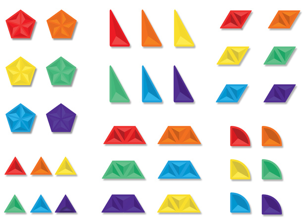 CONNETIX Rainbow Shape Expansion Pack Kreatywne klocki magnetyczne 36 elementów