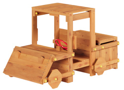 Fungoo Plac zabaw drewniany ogrodowy Garden Buggy z kierownicą