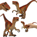 Dinozaur Velociraptor duża figurka ruchoma 19 cm