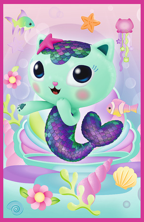 Puzzle Trefl 3 x 50 Koci Domek Gabi Poznajcie Gabi Gabby's Dollhouse