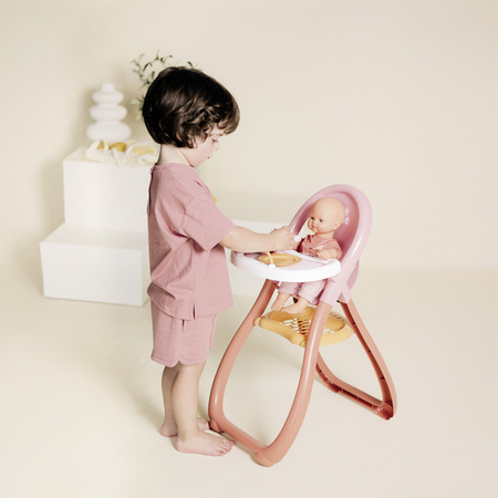Smoby Baby Nurse Krzesełko do karmienia dla Lalek Zestaw dla Małych Opiekunek