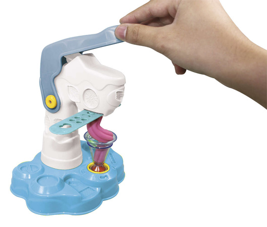 OUTLET Kolorowe lody lodziarnia zestaw masa plastyczna i akcesoria 11 elementów USZKODZONE OPAKOWANIE