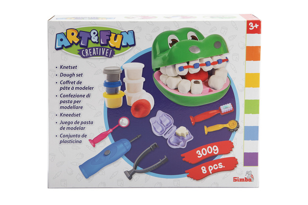 Zestaw Ciastolina Mały Dentysta Krokodyl + akcesoria