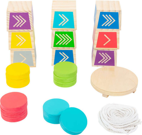 Gra zręcznościowa drewniane klocki układanie wieży Kubb Small Foot