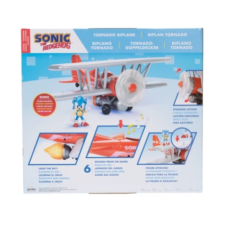 Jakks zestaw Tornado Biplane Sonic The Hedgehog figurka + samolot