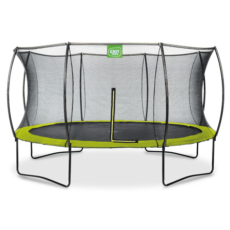 Trampolina ogrodowa z siatką zabezpieczającą Silhouette 427 cm zielona