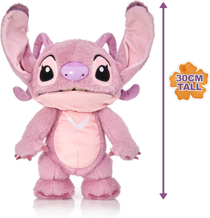 Disney Lilo&Stitch Interaktywna Maskotka Chatty Angel Andzia Różowa kosmita 30 cm