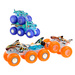 Hot Wheels Monster Trucks zestaw pojazdów w skali 1:64 Power Smashers Tracks Big Rig