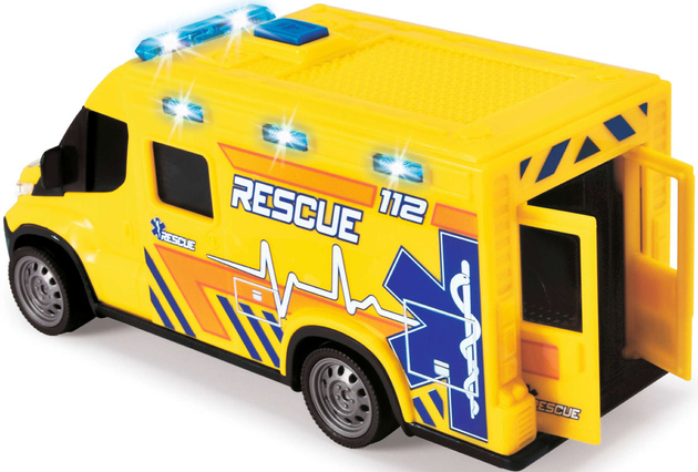 Pojazd Ratunkowy Interaktywna Karetka pogotowia + akcesoria Światło Dźwięk