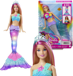 Lalka Barbie Dreamtopia Syrenka Malibu ze świecącym ogonem