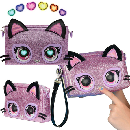 Purse Pets Purdy Purrfect torebka z tęczowymi oczami