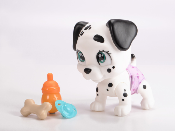 Pamper Petz Piesek Dalmatyńczyk z pieluszkowego gangu 20 cm + akcesoria