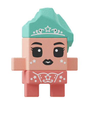 Klocki konstrukcyjne Mini Waffle Magiczna Wieża Księżniczka 80 elementów Marioinex