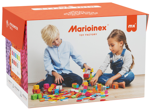 Klocki konstrukcyjne Mini Waffle zestaw 500 elementów Marioinex