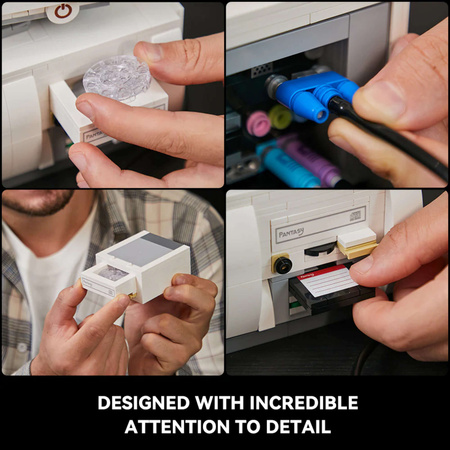 Klocki konstrukcyjne Pantasy Retro Vintage Komputer 1980s 1637 elementów