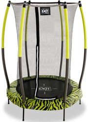 Trampolina ogrodowa Tiggy junior z siatką zabezpieczającą 140 cm czarno-zielona