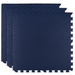 Mata piankowa podłogowa Humbi 180x60 Duże puzzle piankowe wodoodporne bezpieczne 3 szt. Granatowa 