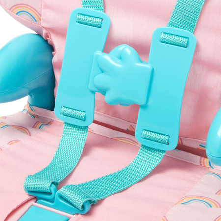 Fotelik Dla Lalki Samochodowy + Lalka New Born Baby 30 Cm z Akcesoriami