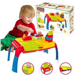 Stolik z klockami stolik kontruktora w walizce klocki konstrukcyjne Maxi Table