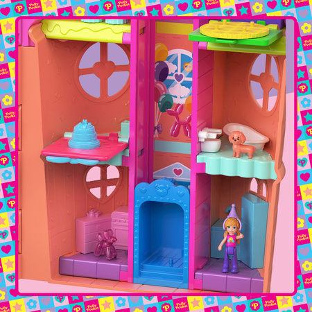Polly Pocket Domek Lodowy Deser Gelato House zestaw z figurkami i akcesoriami 25+ elementów