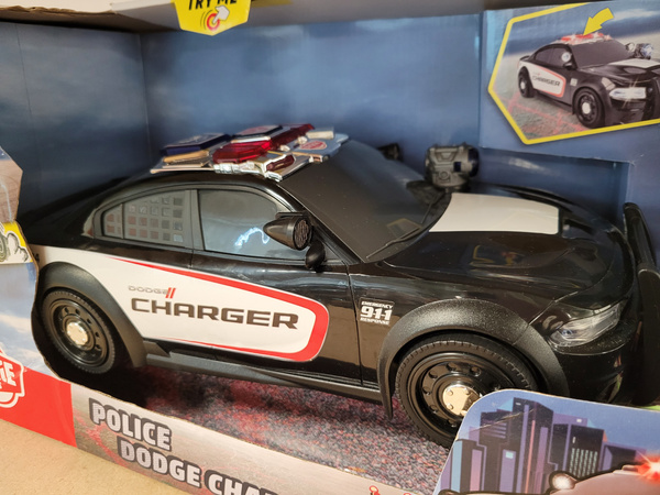 OUTLET Radiowóz policyjny Go Real Dodge Charger światło/dźwięk WADLIWY