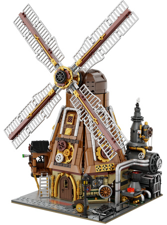 Klocki konstrukcyjne Pantasy Wiatrakowy Warsztat Steampunk Windmill Workshop 2450 elementów