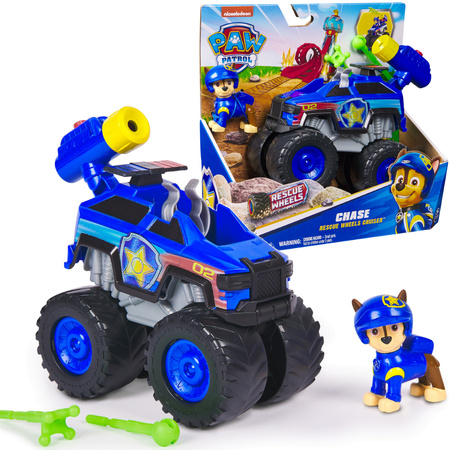Psi Patrol Chase Radiowóz Policyjny Rescue Wheels Pojazd + Figurka Piesek