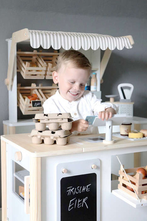 Small Foot Stoisko sklepowe dla dzieci Fresh,Kuchnia, Kawiarnia, Stragan,Stoisko z przekąskami, Kiosk