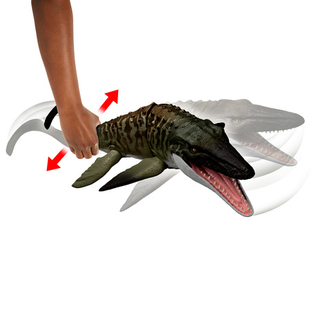Figurka Dinozaur Jurassic World Rebirth Mosasaurus Bite'n'blast 65 cm