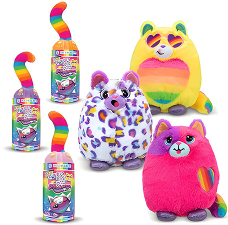 Maskotka Niespodzianka Kotek Misfittens Rainbow Cats Seria 4 24 Cm Basic Fun