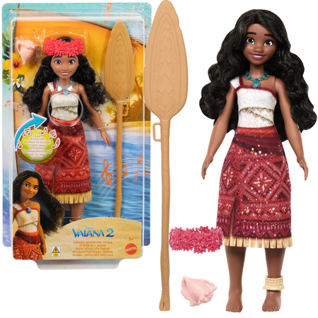 Lalka Disney Moana śpiewająca księżniczka Vaiana 2 z akcesoriami 27 cm