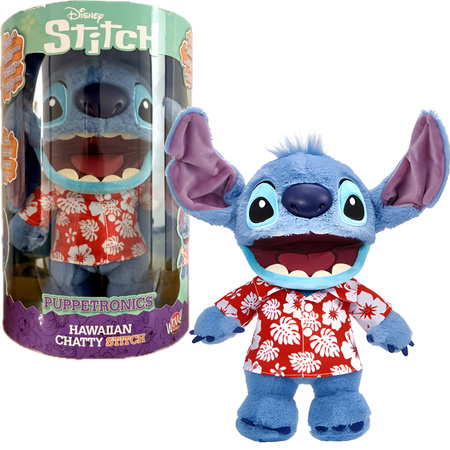 Disney Lilo&Stitch Interaktywna Maskotka Hawaiian Chatty Stitch Aloha Niebieski kosmita 30 cm 