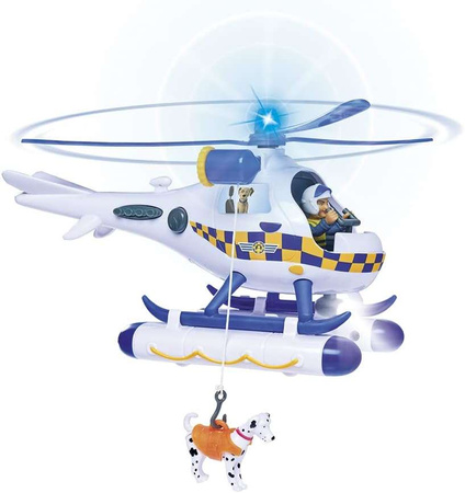 OUTLET Strażak Sam Helikopter policyjny Wallaby światło/dźwięk WYBRAKOWANY