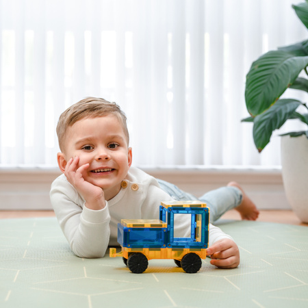 CONNETIX Rainbow Car Pack Kreatywne klocki magnetyczne 2 pojazdy