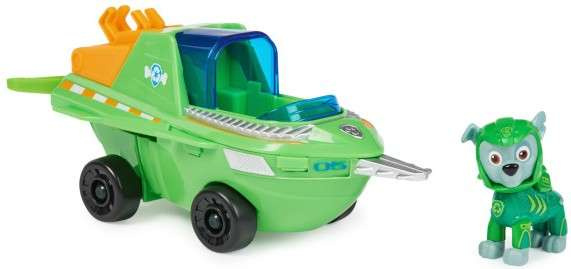 Psi Patrol Aqua Pups Rocky Pojazd Ryba Piła Zestaw Morski Podwodny Figurka