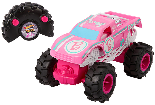 Zdalnie Sterowany różowy Monster Truck Barbie auto RC 19 cm