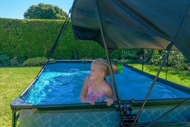 Zadaszenie przeciwsłoneczne basenu ogrodowego 300x200 cm