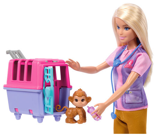 Zestaw You Can Be Lalka Barbie Kariera Ratowniczka Zwierząt