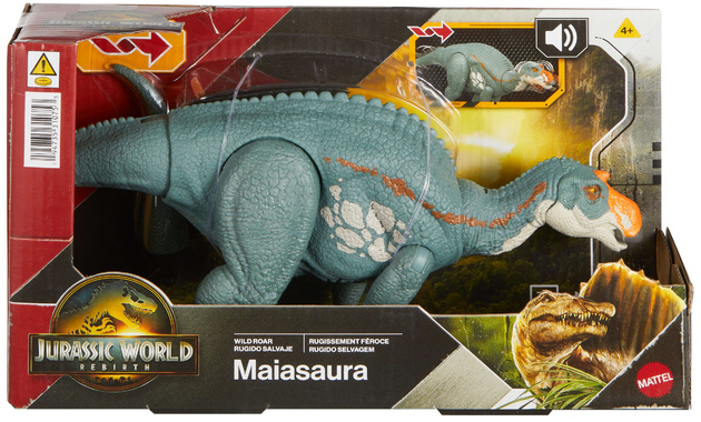 Figurka Dinozaur Maiasaura Jurassic World Rebirth Wild Roar dźwięk 31,5 cm