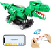 Klocki konstrukcyjne CaDA Zdalnie sterowana figurka Zielony Dinozaur T-Rex Tyranozaur RC Dual Mode 343 elementy