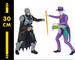 Duży Zestaw 2w1 DC Comics Batman vs Joker figurki 30 cm + akcesoria 
