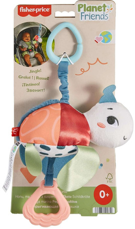 Planet Friends Zawieszka do wózka Żółw Sea Me Bounce + gryzak GRATIS