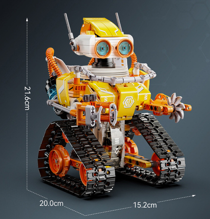 Klocki konstrukcyjne CaDA model robot W.Bot zdalnie sterowany Code Robot RC 3w1 455 elementów